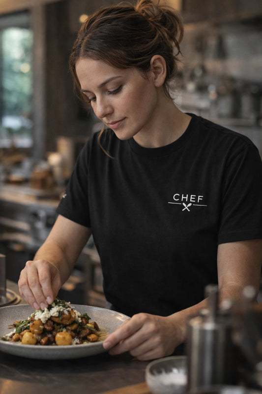 👉 ChefCore™ Embroidered Heavy Cotton Tee Built for Chefs. Designed to Last.