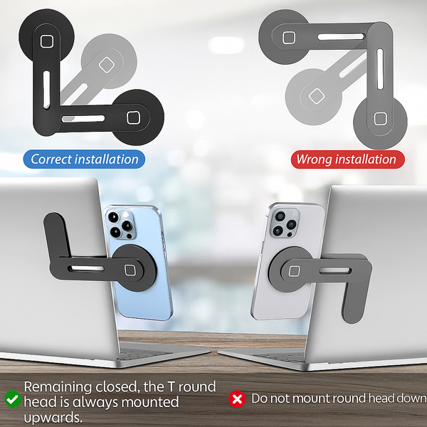 Magnetic Laptop Phone Stand