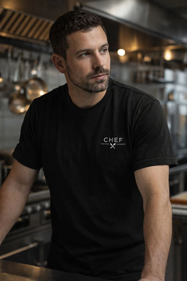 👉 ChefCore™ Embroidered Heavy Cotton Tee Built for Chefs. Designed to Last.