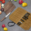 BladeVault™ 7-Slot Waterproof Canvas Chef Knife Roll – Portable Professional Knife Storage & Carry Bag