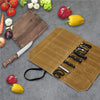 BladeVault™ 7-Slot Waterproof Canvas Chef Knife Roll – Portable Professional Knife Storage & Carry Bag