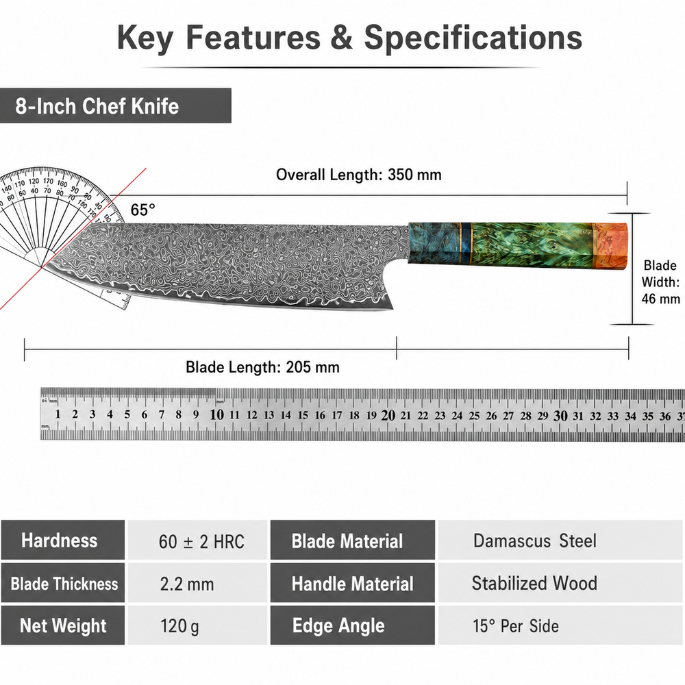 EmberEdge™ VG10  Chef Knife