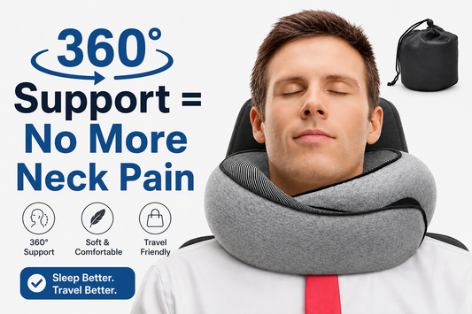Fall Asleep Anywhere Without Neck Pain — 360° Support Pillow