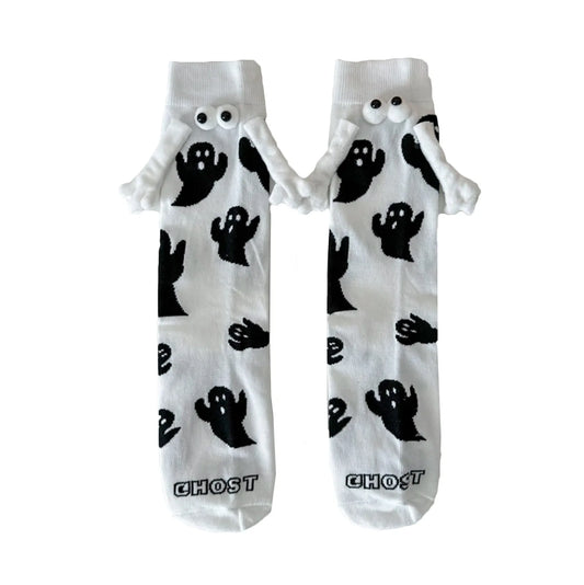 Ghostly Grip™ – Magnetic Hand-in-Hand Ghost Socks