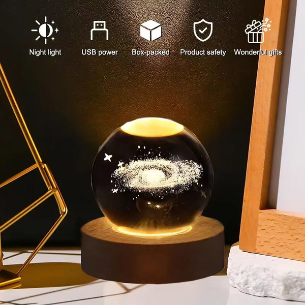 Galaxy Mood Crystal Lamp
